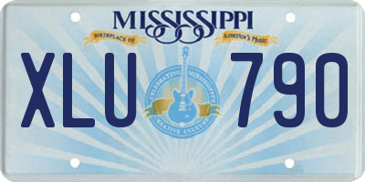 MS license plate XLU790