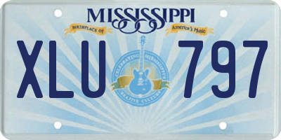 MS license plate XLU797