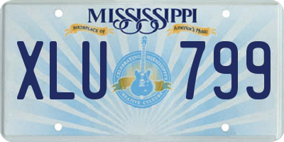 MS license plate XLU799