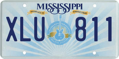 MS license plate XLU811