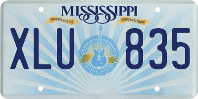 MS license plate XLU835