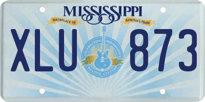 MS license plate XLU873