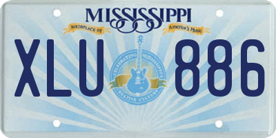 MS license plate XLU886