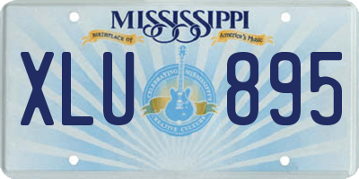 MS license plate XLU895