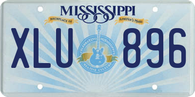 MS license plate XLU896