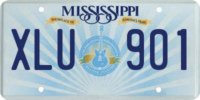 MS license plate XLU901