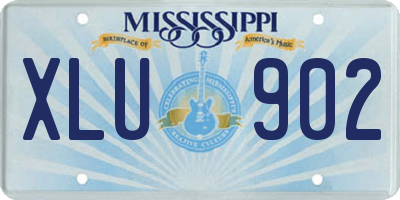MS license plate XLU902