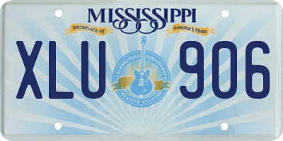 MS license plate XLU906