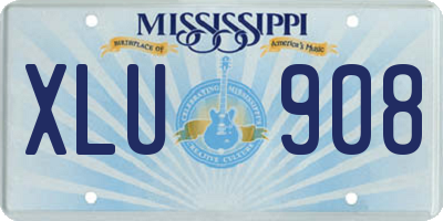 MS license plate XLU908