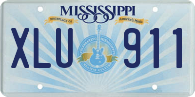 MS license plate XLU911