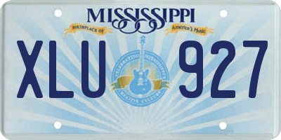 MS license plate XLU927