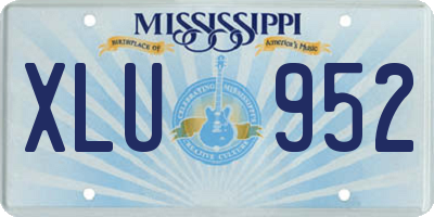 MS license plate XLU952