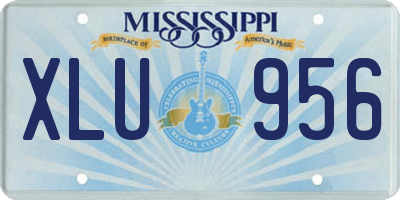 MS license plate XLU956