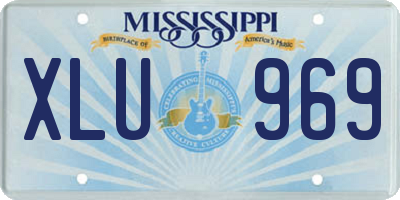 MS license plate XLU969