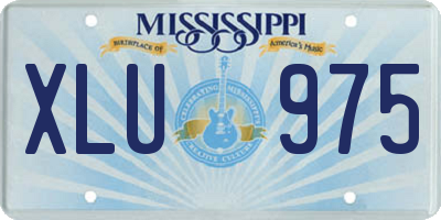 MS license plate XLU975