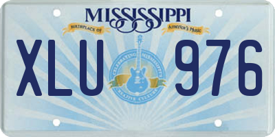 MS license plate XLU976