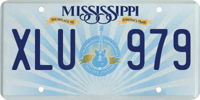 MS license plate XLU979