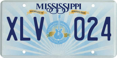 MS license plate XLV024