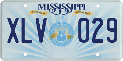 MS license plate XLV029