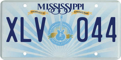 MS license plate XLV044