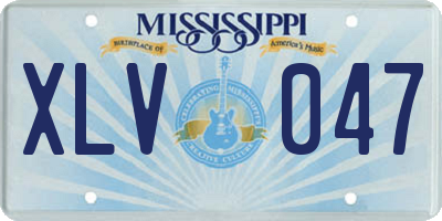 MS license plate XLV047