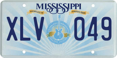 MS license plate XLV049