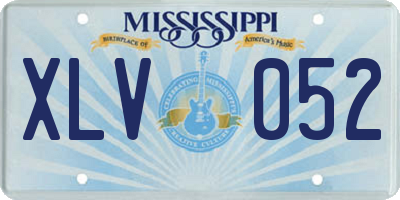 MS license plate XLV052