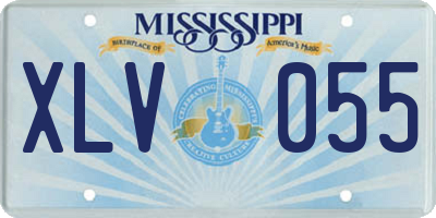 MS license plate XLV055