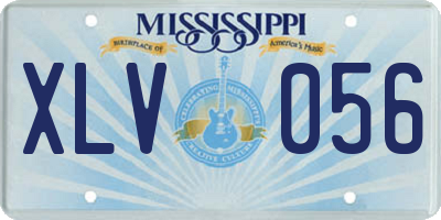 MS license plate XLV056