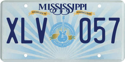 MS license plate XLV057