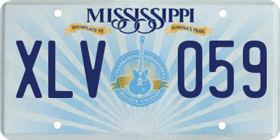 MS license plate XLV059