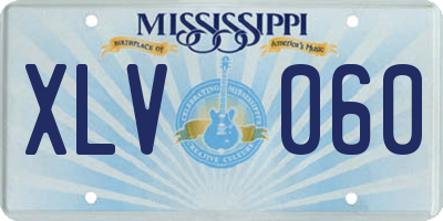 MS license plate XLV060