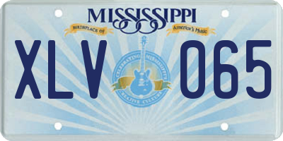 MS license plate XLV065