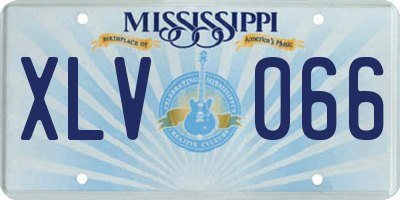 MS license plate XLV066