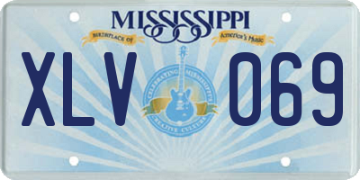 MS license plate XLV069