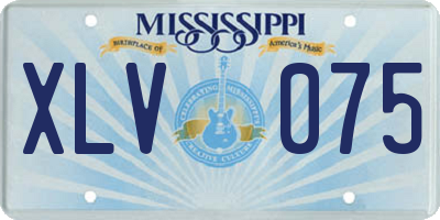 MS license plate XLV075