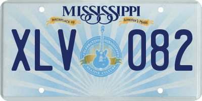MS license plate XLV082