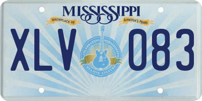 MS license plate XLV083
