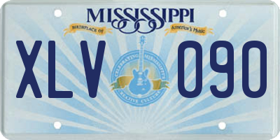 MS license plate XLV090