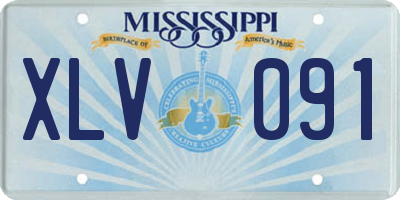 MS license plate XLV091