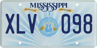 MS license plate XLV098