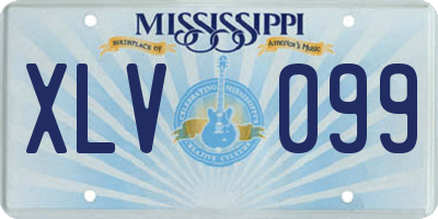 MS license plate XLV099