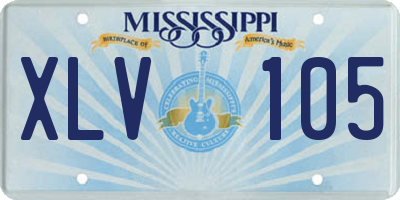MS license plate XLV105