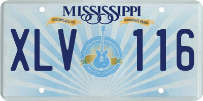 MS license plate XLV116