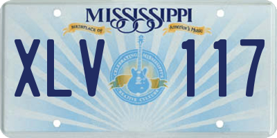 MS license plate XLV117