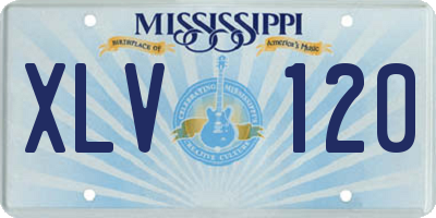 MS license plate XLV120