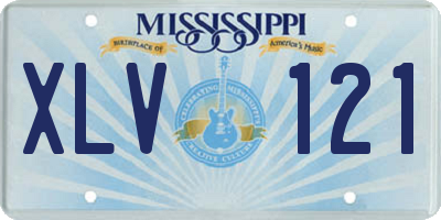 MS license plate XLV121