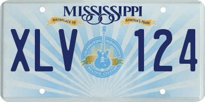MS license plate XLV124