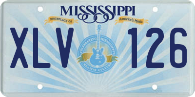MS license plate XLV126