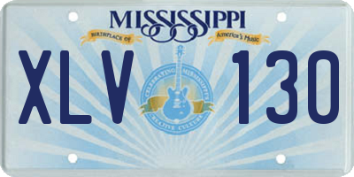 MS license plate XLV130